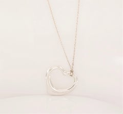 Elsa Peretti Open Heart Pendant with Chain