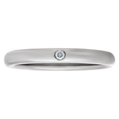 Elsa Peretti Platinum Band W Single Diamond Tiffany & Co.