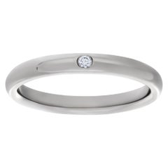 Elsa Peretti Platinum Band W Single Diamond Tiffany & Co.