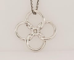 Elsa Peretti Quadrifoglio  Pendant In Sterling Silver