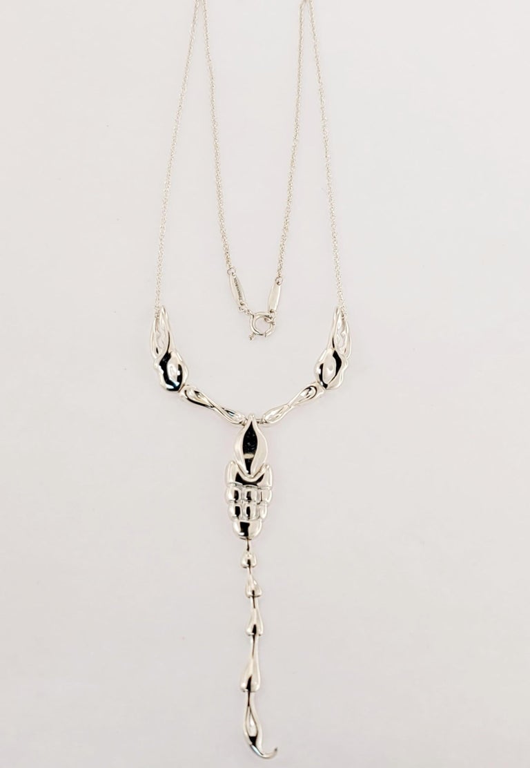 Tiffany scorpion best sale necklace silver
