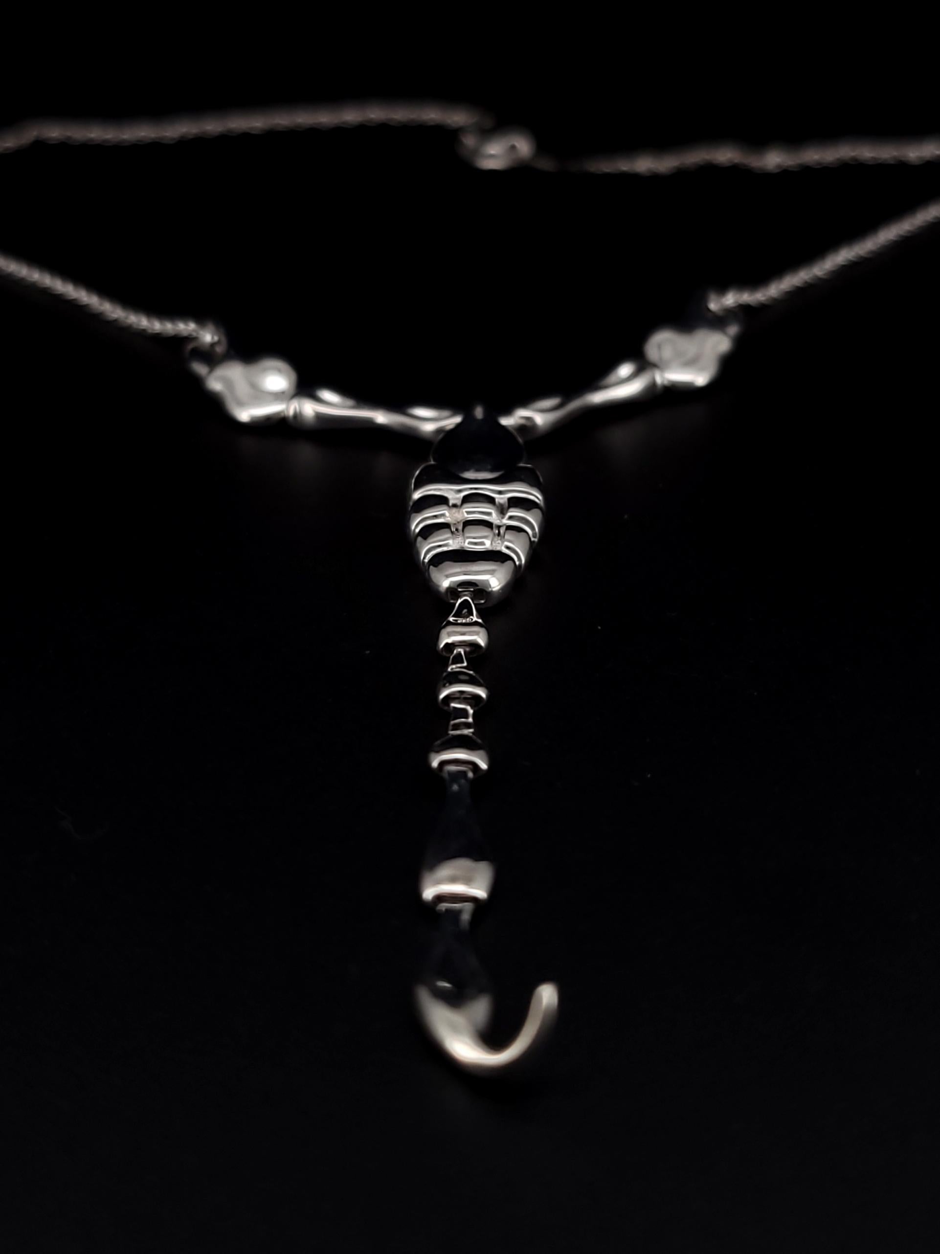 Elsa Peretti Scorpion Pendant in Sterling Silver 4
