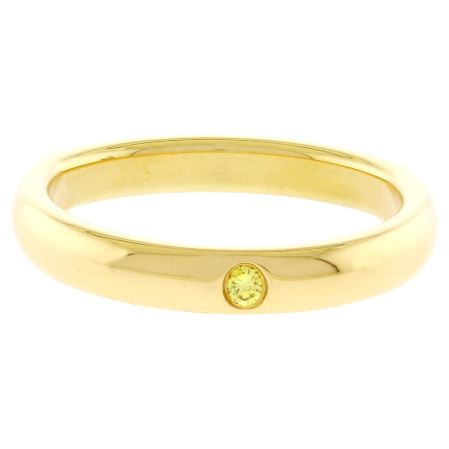 Elsa Peretti Single Yellow Diamond Band For Sale