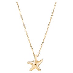Vintage Elsa Peretti Starfish Pendant and Chain in 18k Yellow Gold