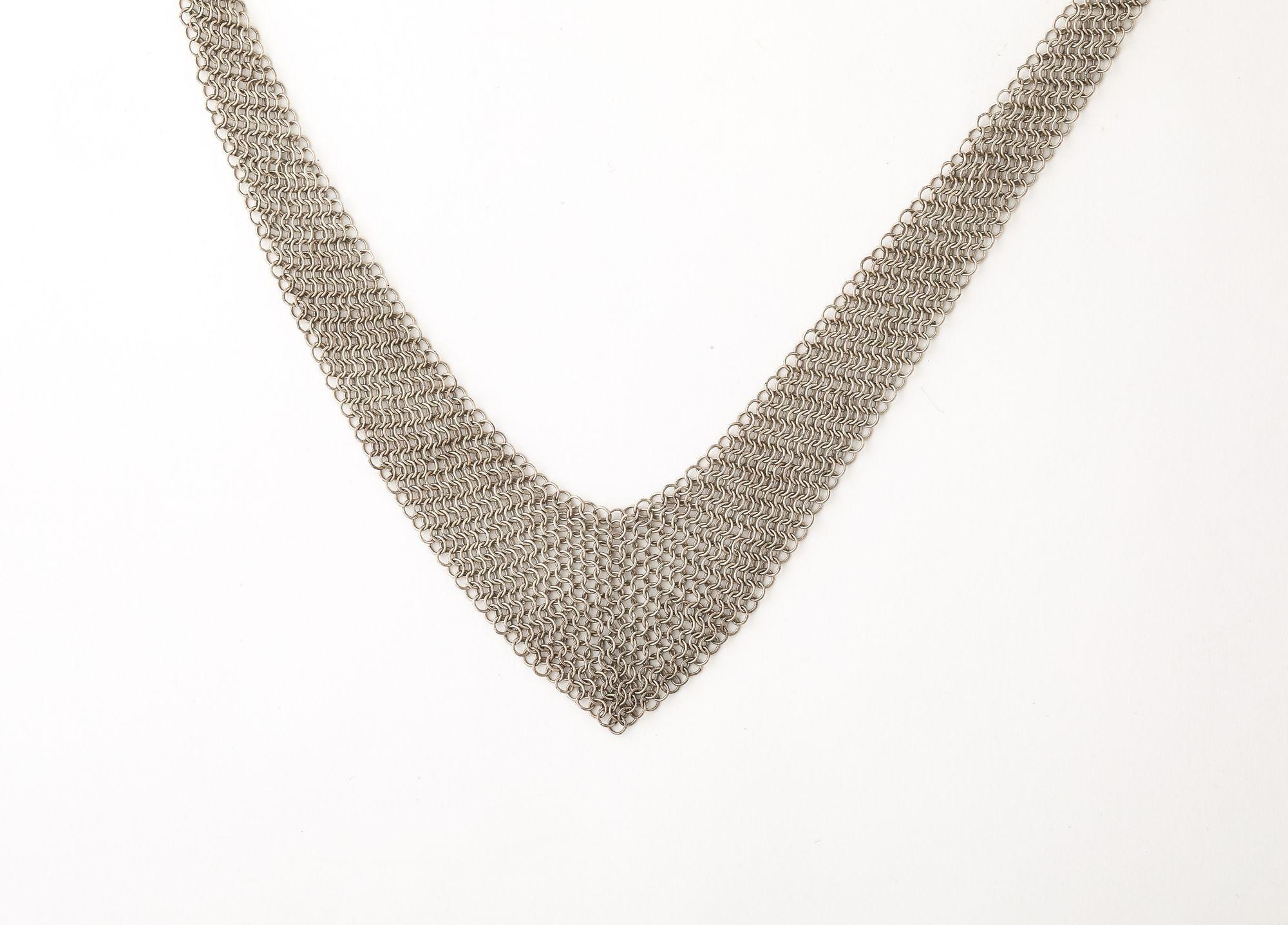 Collar de malla de ley Elsa Peretti en venta 7