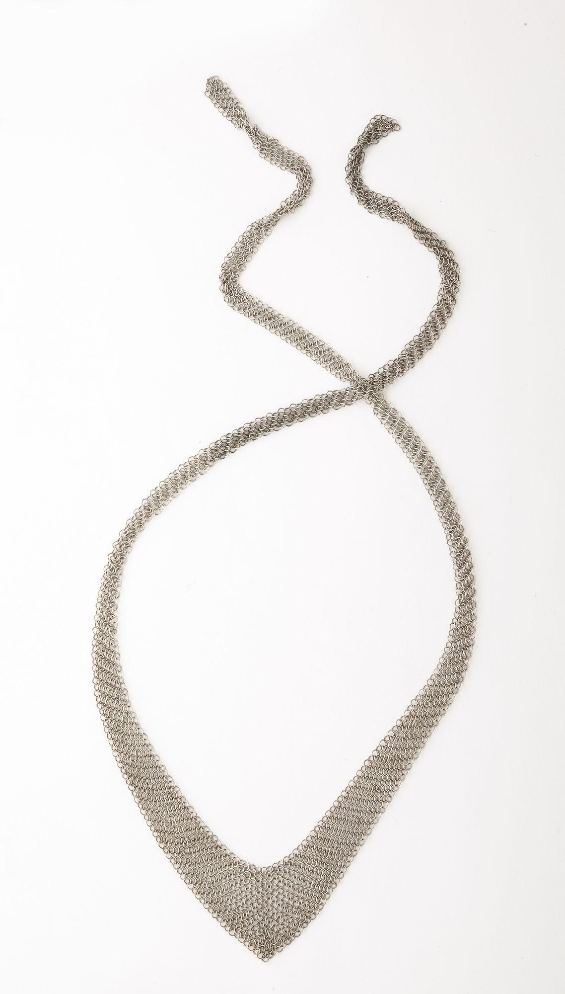 Collar de malla de ley Elsa Peretti en venta 8