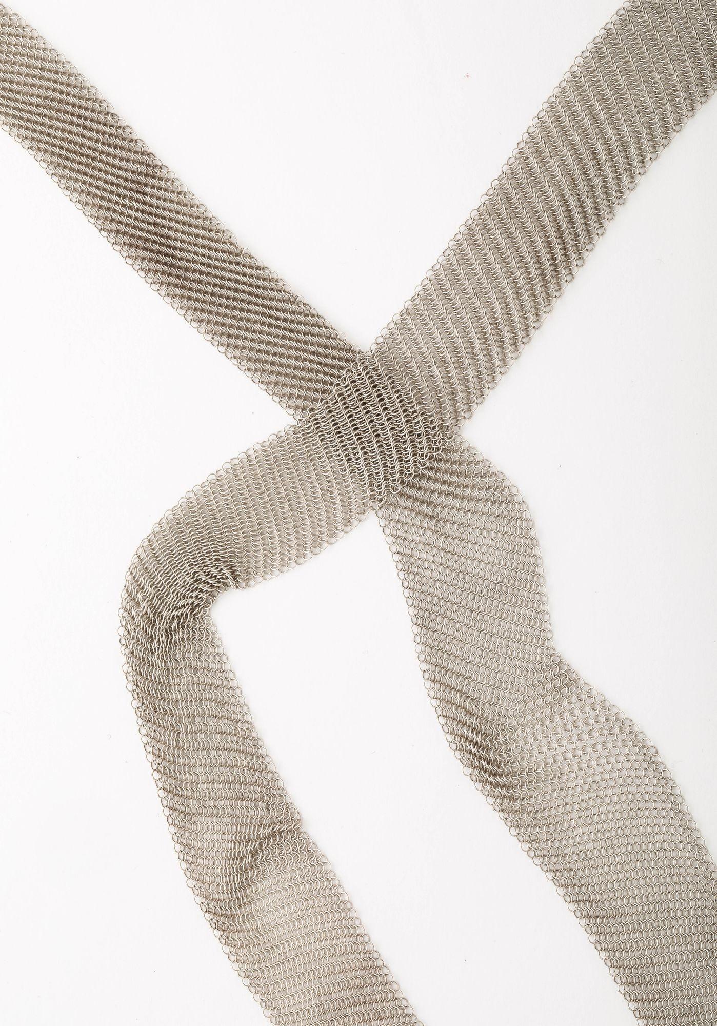 Elsa Peretti Sterling Mesh Halskette im Zustand „Gut“ im Angebot in New York, NY