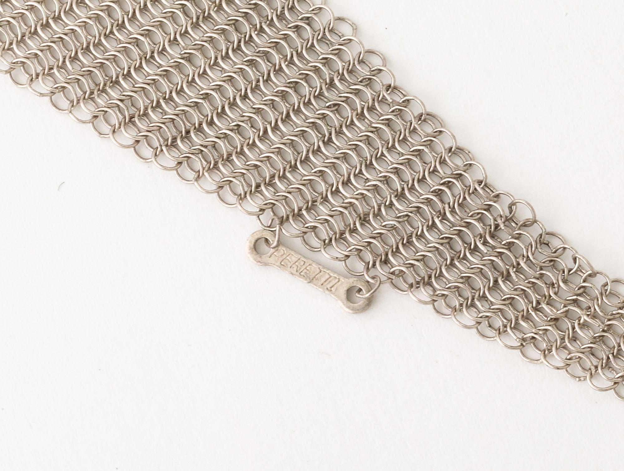 Elsa Peretti Sterling Mesh Halskette im Angebot 1