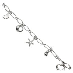Elsa Peretti für Tiffany & Co., Charm-Armband aus Sterlingsilber.