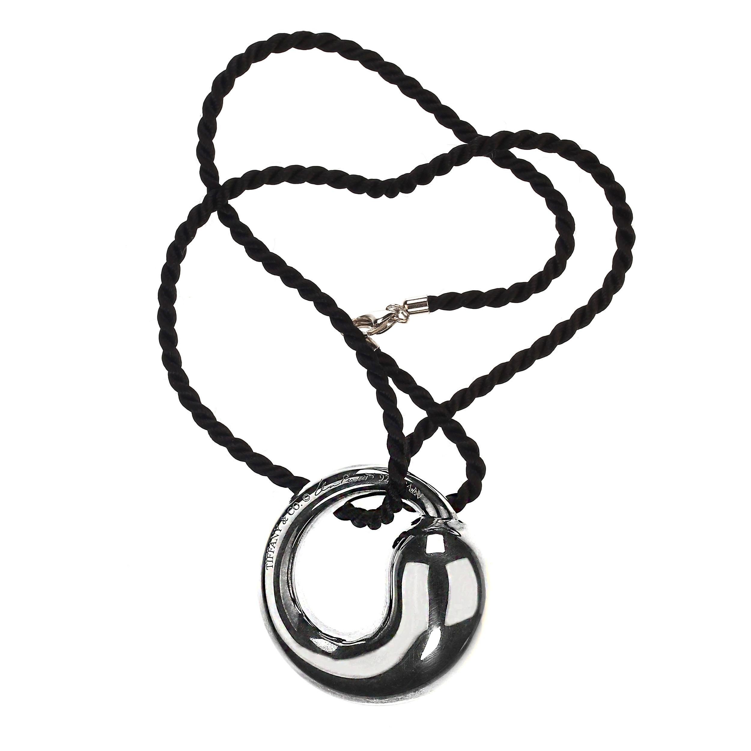 Elsa Peretti Sterling Silver Eternal Circle Pendant 1