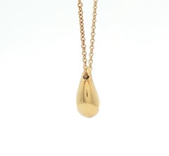 Elsa Peretti Tear Drop 18kt Yellow Gold Pendant