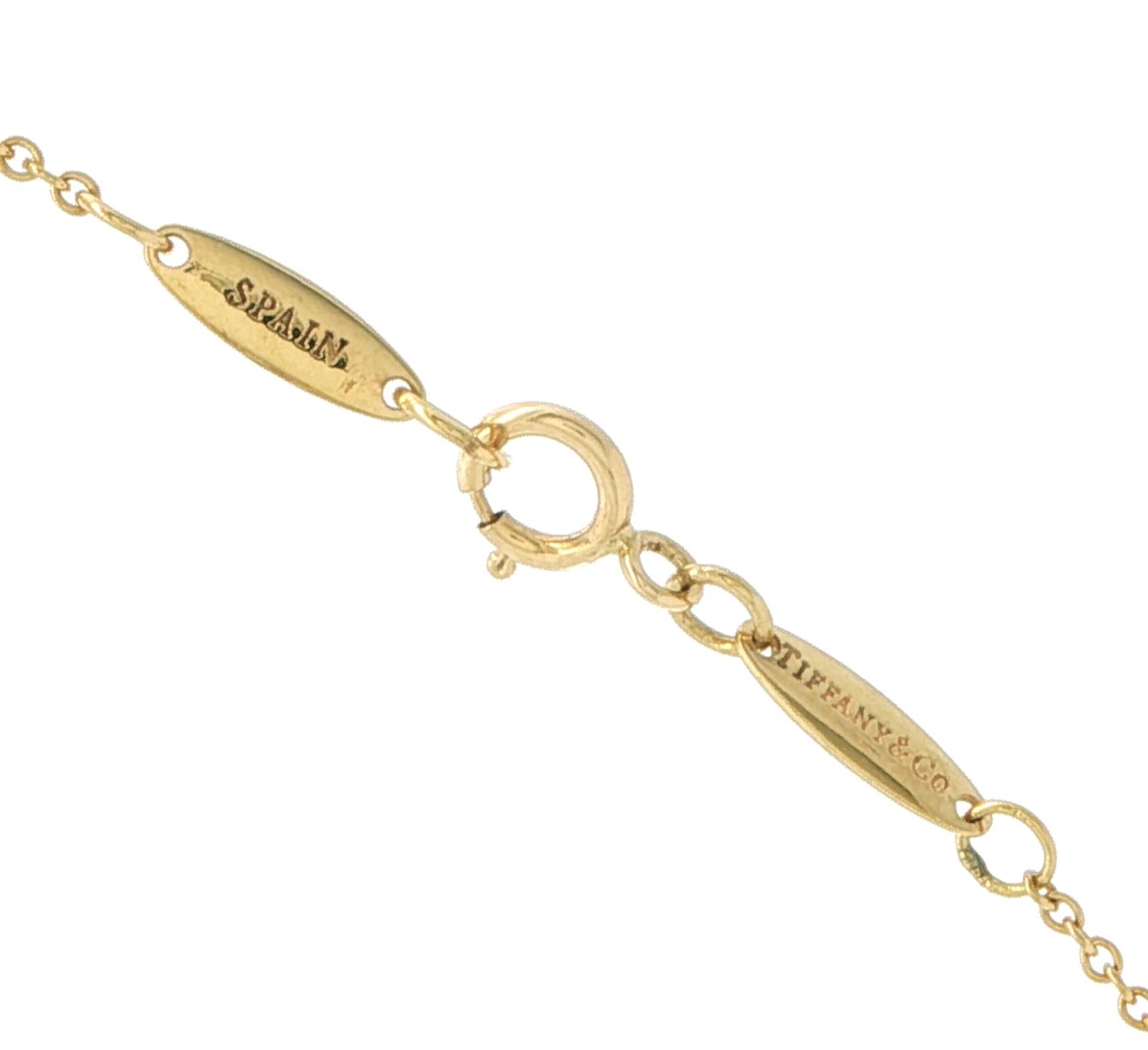 Elsa Peretti Tear Drop 18kt Yellow Gold Pendant in vendita 1