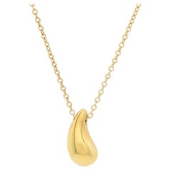 Elsa Peretti Tear Drop 18kt Yellow Gold Pendant