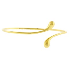 Elsa Peretti Bypass-Armband aus Gelbgold mit tropfenförmigem Tropfen