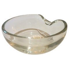 Elsa Peretti Thumbprint Bowl for Tiffany & Co. Clear Glass