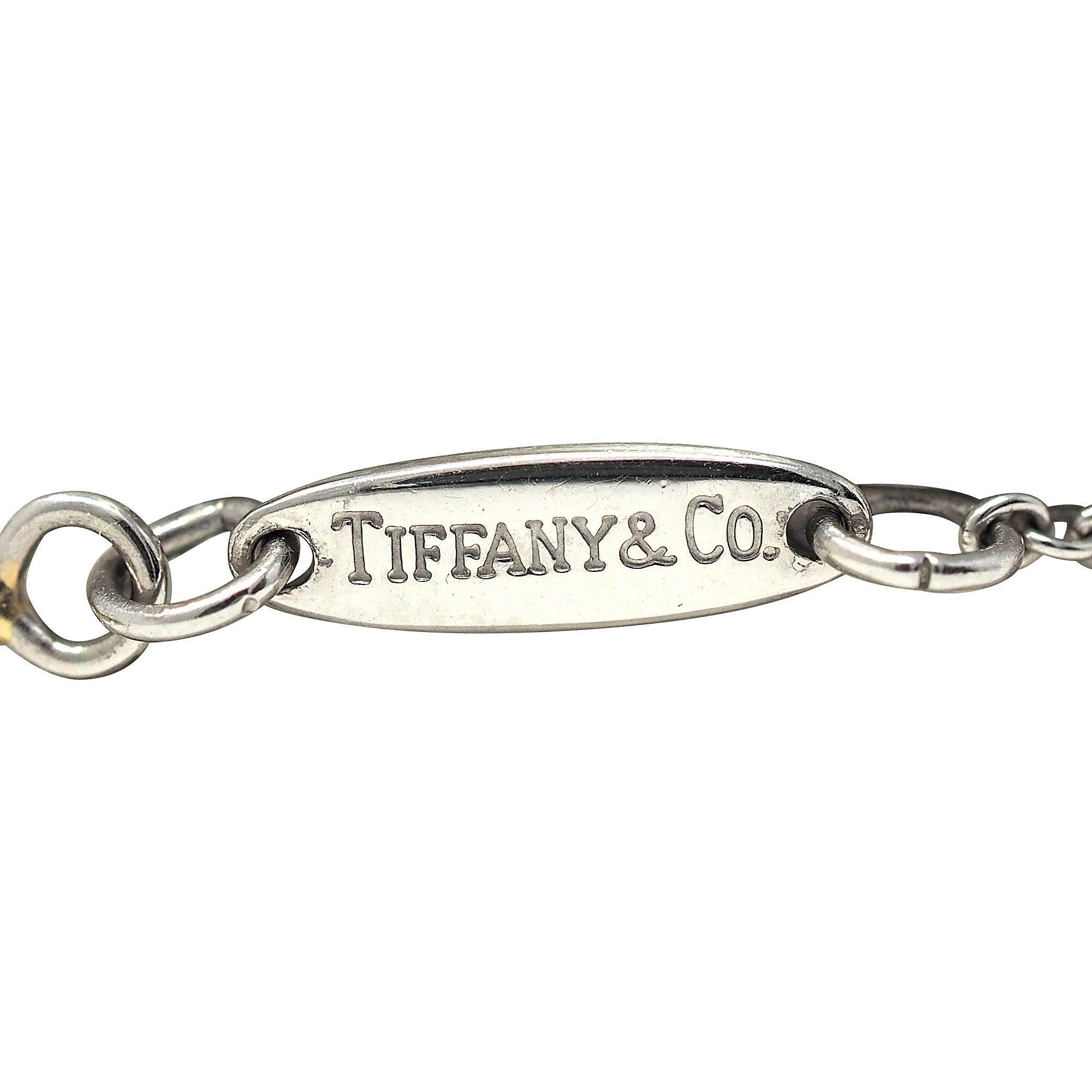 Elsa Peretti for Tiffany & Co. 0.96 CTW Diamond Platinum Vintage Station Necklace in vendita 6
