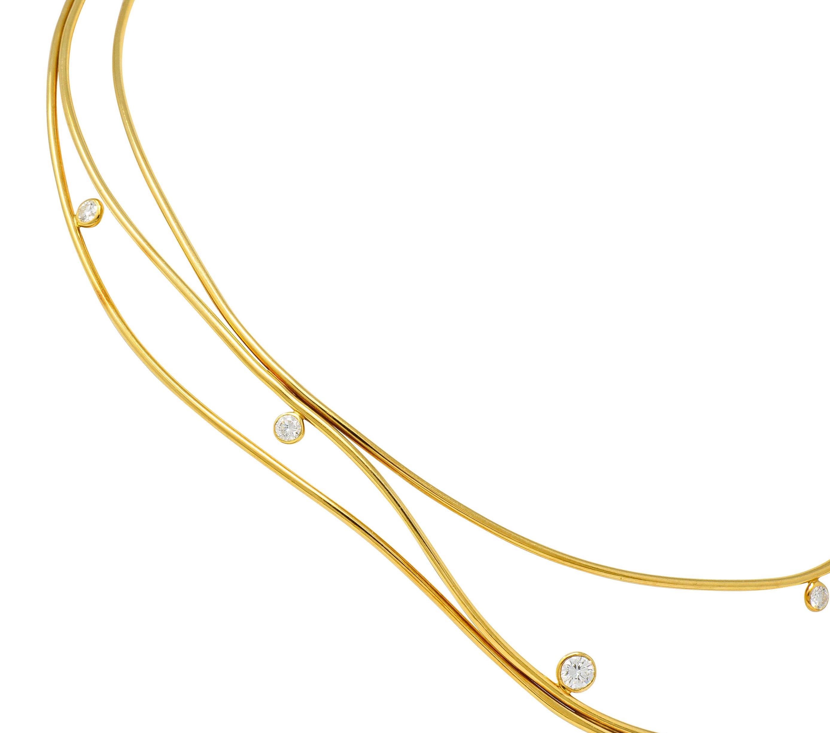 tiffany wave necklace