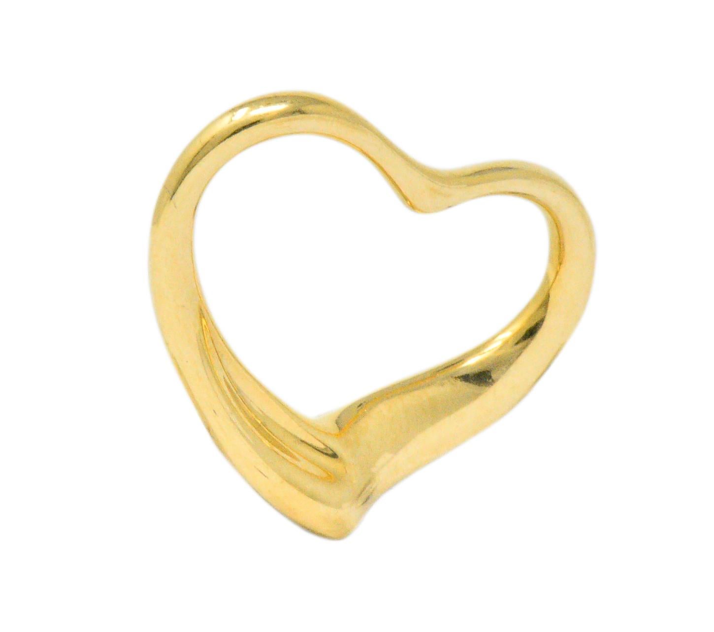 Contemporary Elsa Peretti Tiffany & Co. 18 Karat Gold Heart Pendant