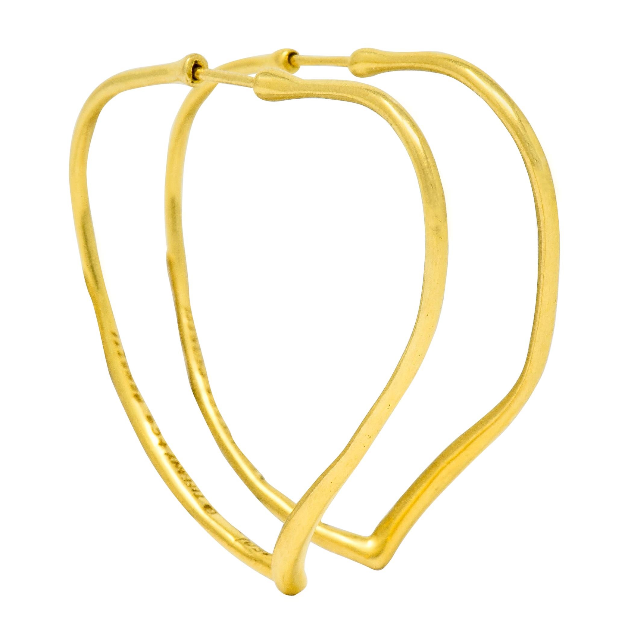 elsa peretti open heart hoop earrings