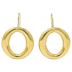 Elsa Peretti Tiffany & Co. 18 Karat Gold Sevillana Drop Earrings