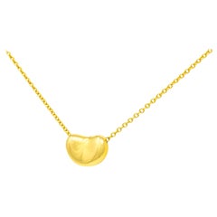 Elsa Peretti Tiffany & Co. 18 Karat Yellow Gold Iconic Bean Drop Necklace