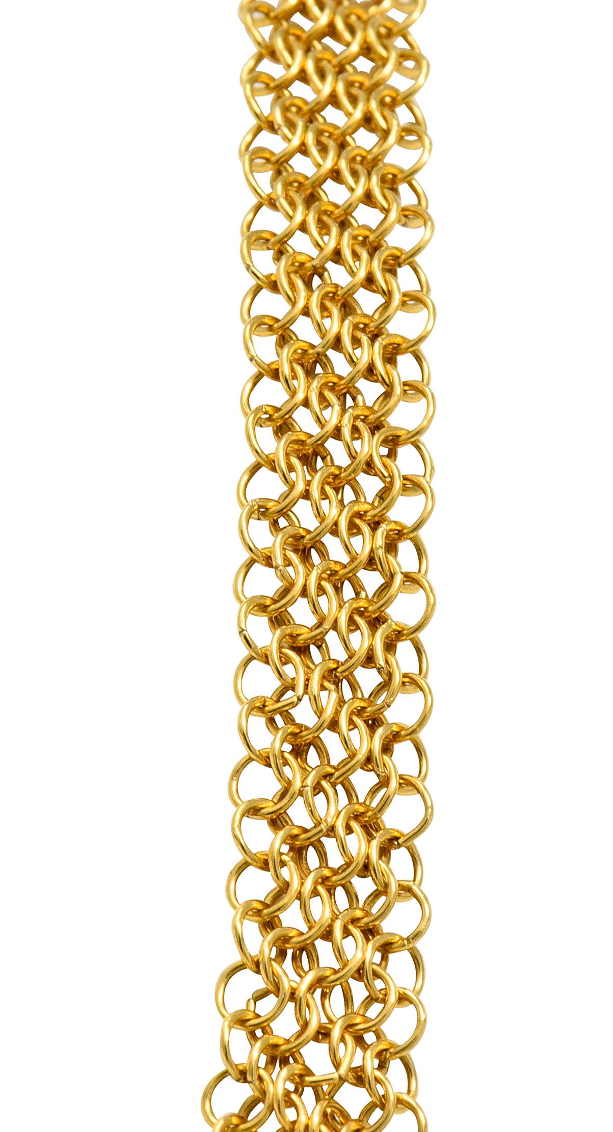 gold mesh necklace in chicago