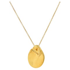 Elsa Peretti Tiffany & Co. 18 Karat Yellow Gold Organic Form Pendant Necklace