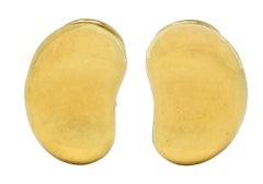 Elsa Peretti for Tiffany & Co. 18 Karat Yellow Gold Orecchini a fagiolo vintage