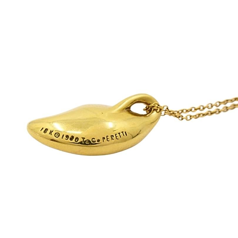 Elsa Peretti Peretti for Tiffany & Co. Collana con ciondolo a forma di giglio in oro 18k in vendita 1