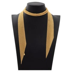 Elsa Peretti Tiffany & Co. 18K Mesh Scarf Necklace
