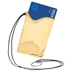 Elsa Peretti Tiffany & Co. 1978 18K Gold Cord Vintage Credit Card Case Necklace