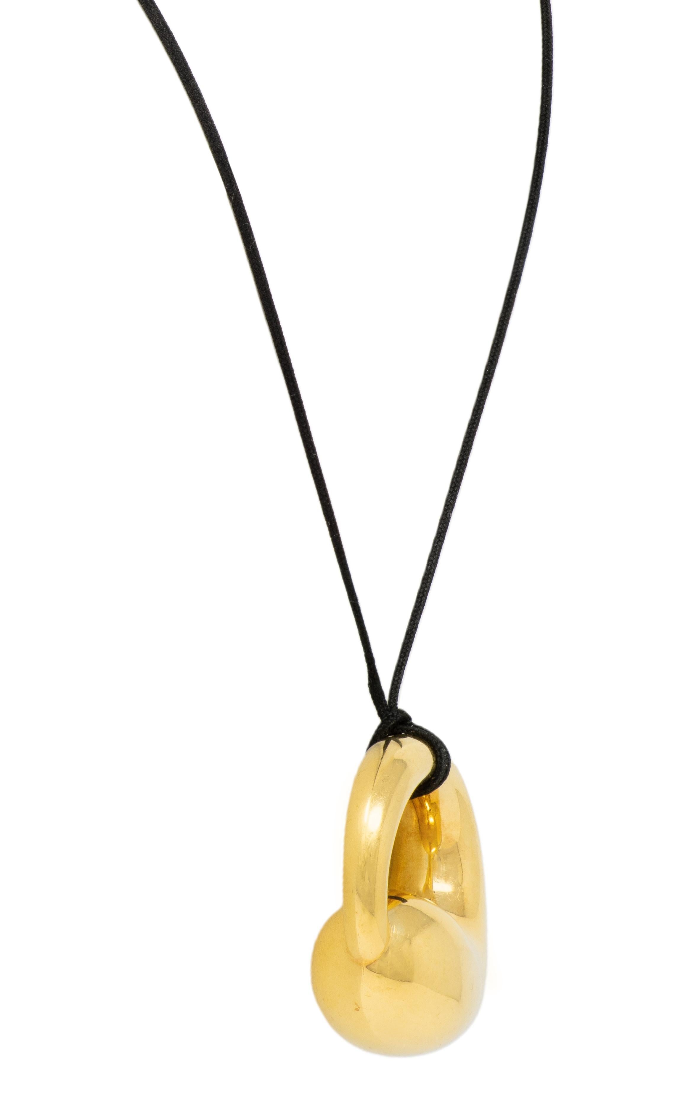 Elsa Peretti Tiffany & Co. 1980 18K Gold Vintage Eternal Circle Pedant Necklace en vente 1