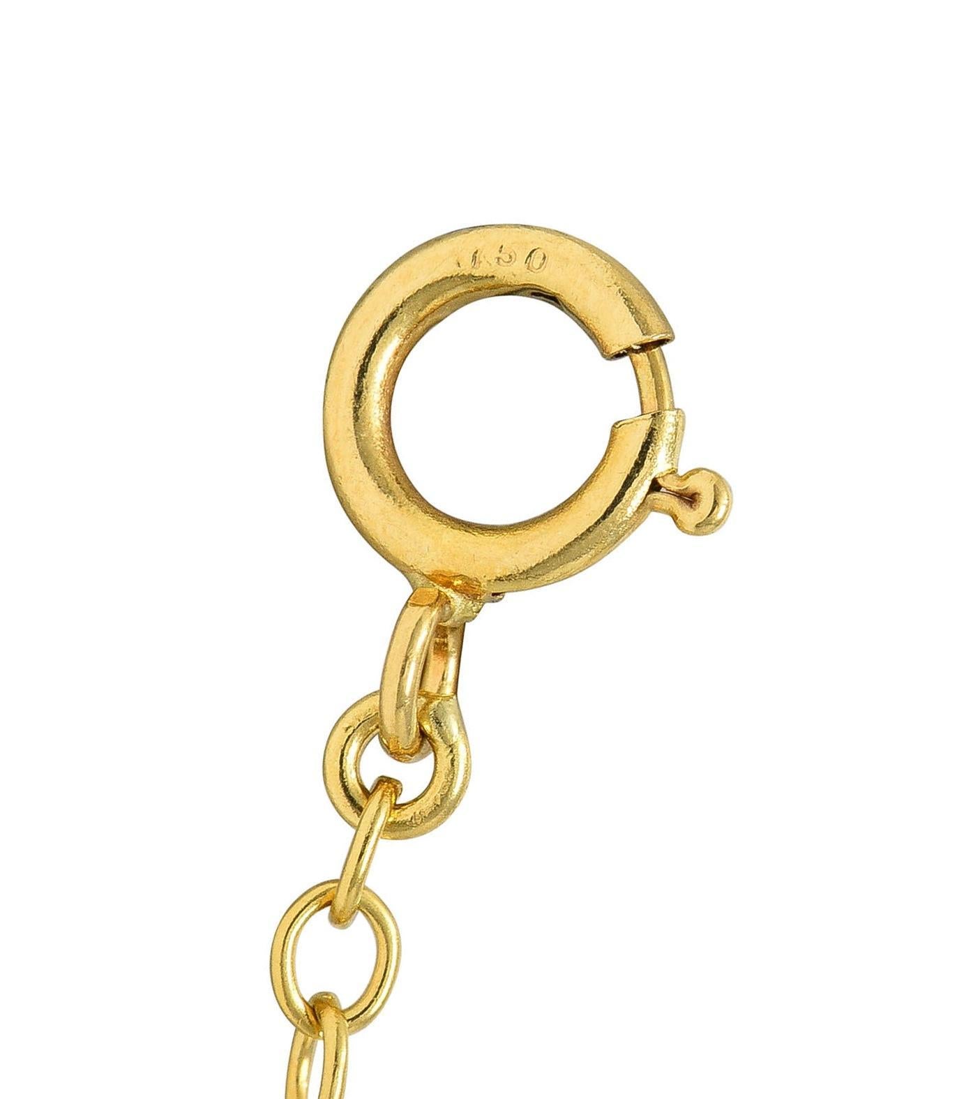 Elsa Peretti Tiffany & Co. 1990's 18 Karat Yellow Gold Vintage Teardrop Necklace 5