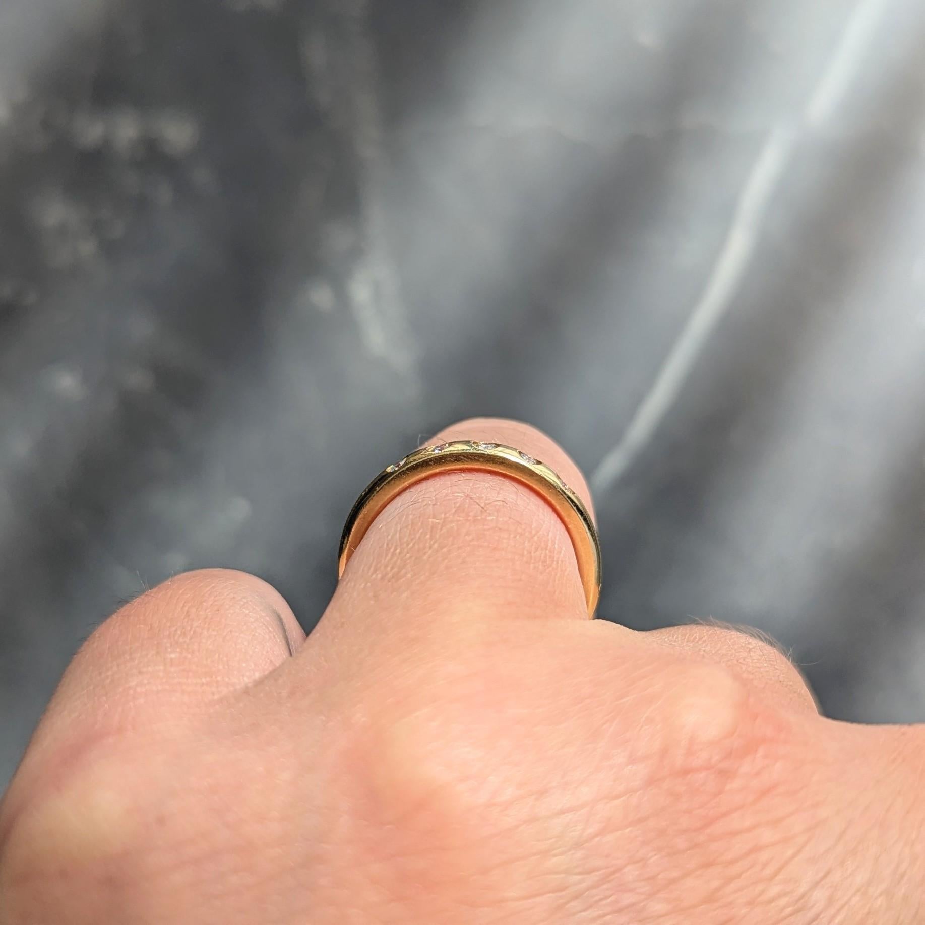 Elsa Peretti for Tiffany & Co. 2000 Anello a fascia con diamanti in oro giallo 18K in vendita 4
