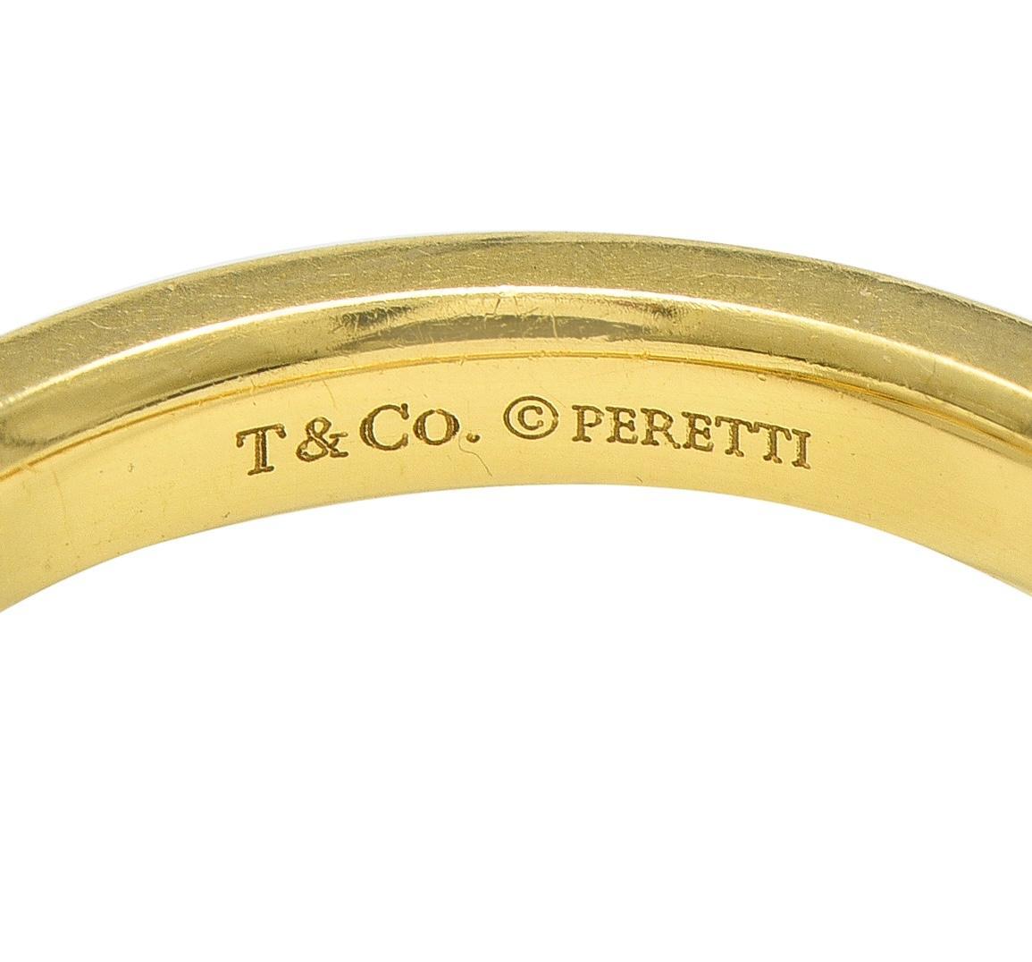 Elsa Peretti for Tiffany & Co. 2000 Anello a fascia con diamanti in oro giallo 18K in vendita 1