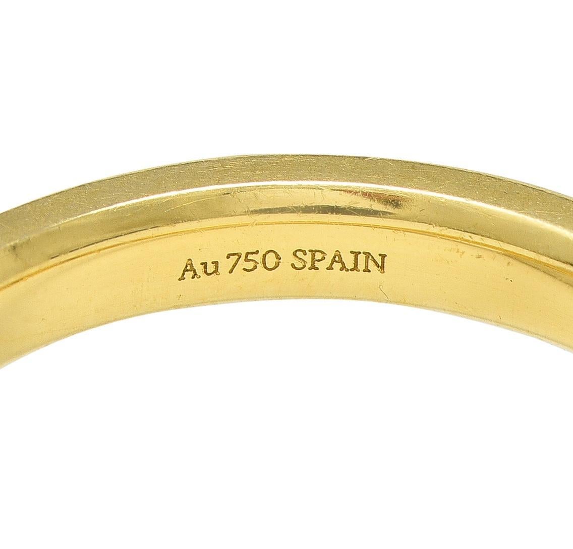 Elsa Peretti for Tiffany & Co. 2000 Anello a fascia con diamanti in oro giallo 18K in vendita 2
