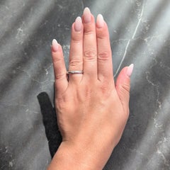 Elsa Peretti for Tiffany & Co. 2000's Diamond Platinum Flush Set Band Ring