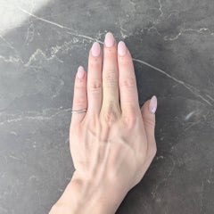 Elsa Peretti Tiffany & Co. 2003 Diamond Platinum Contour Wedding Band Ring