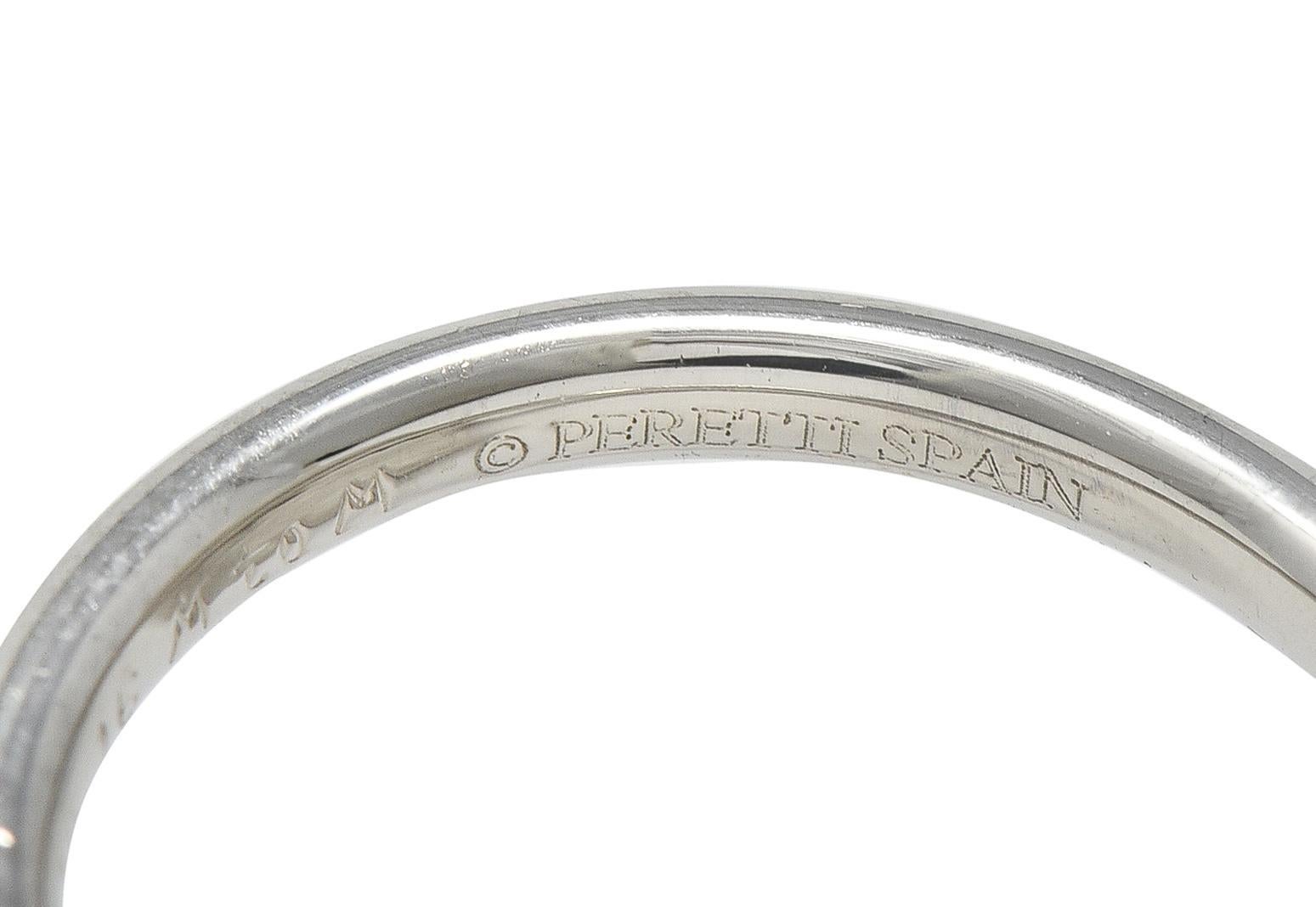 Alianza de boda Elsa Peretti Tiffany & Co. 2003 con contorno de platino y diamantes en venta 3