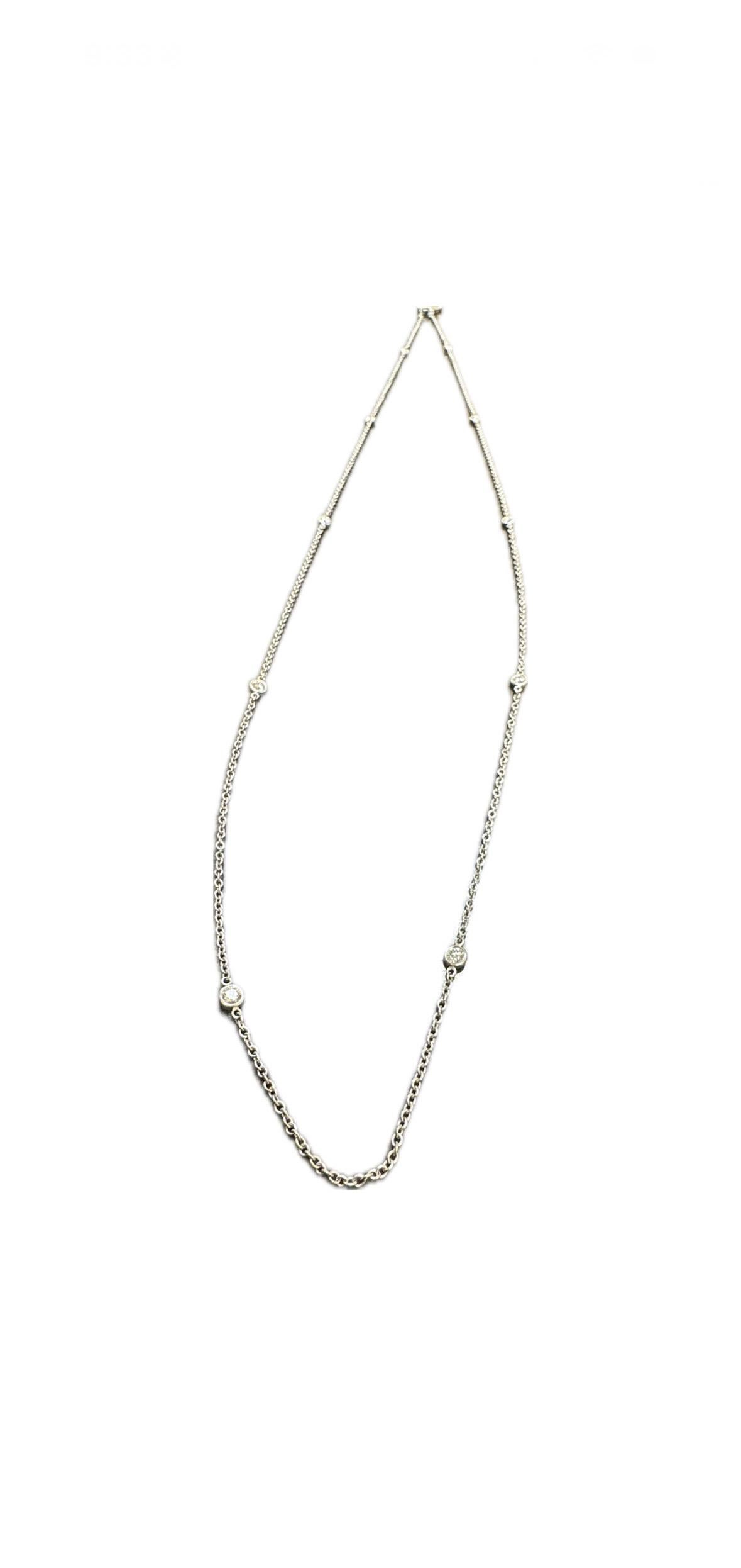 Elsa Peretti for Tiffany & Co. 30 Inch Diamonds By the Yard Collana in platino In condizioni ottime in vendita a Los Angeles, CA