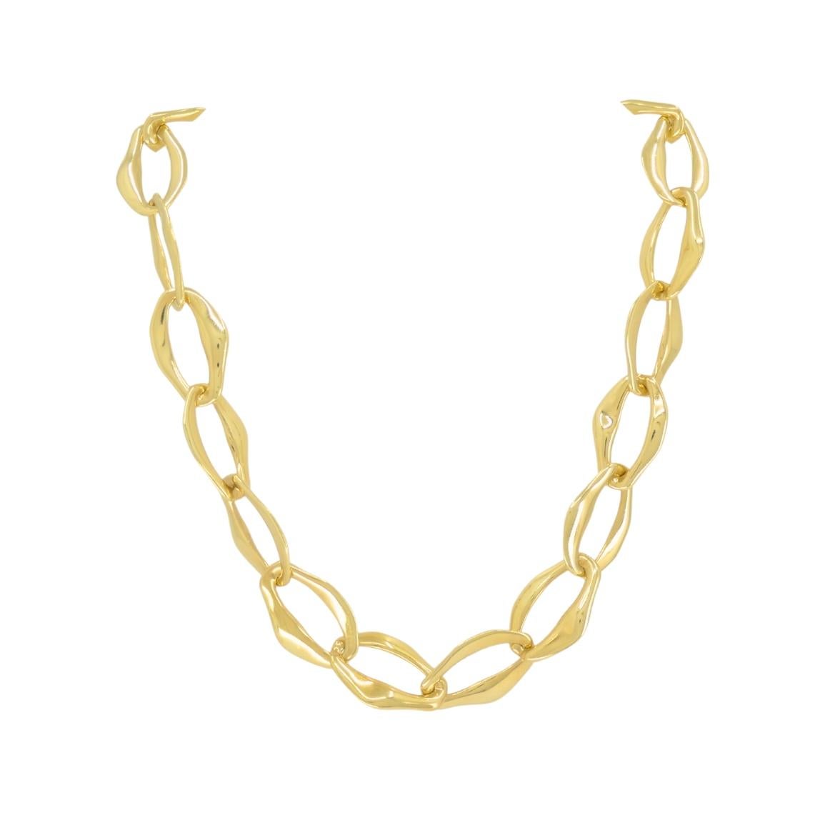 Elsa Peretti Tiffany & Co. Aegean Necklace 18k Gold en venta 1