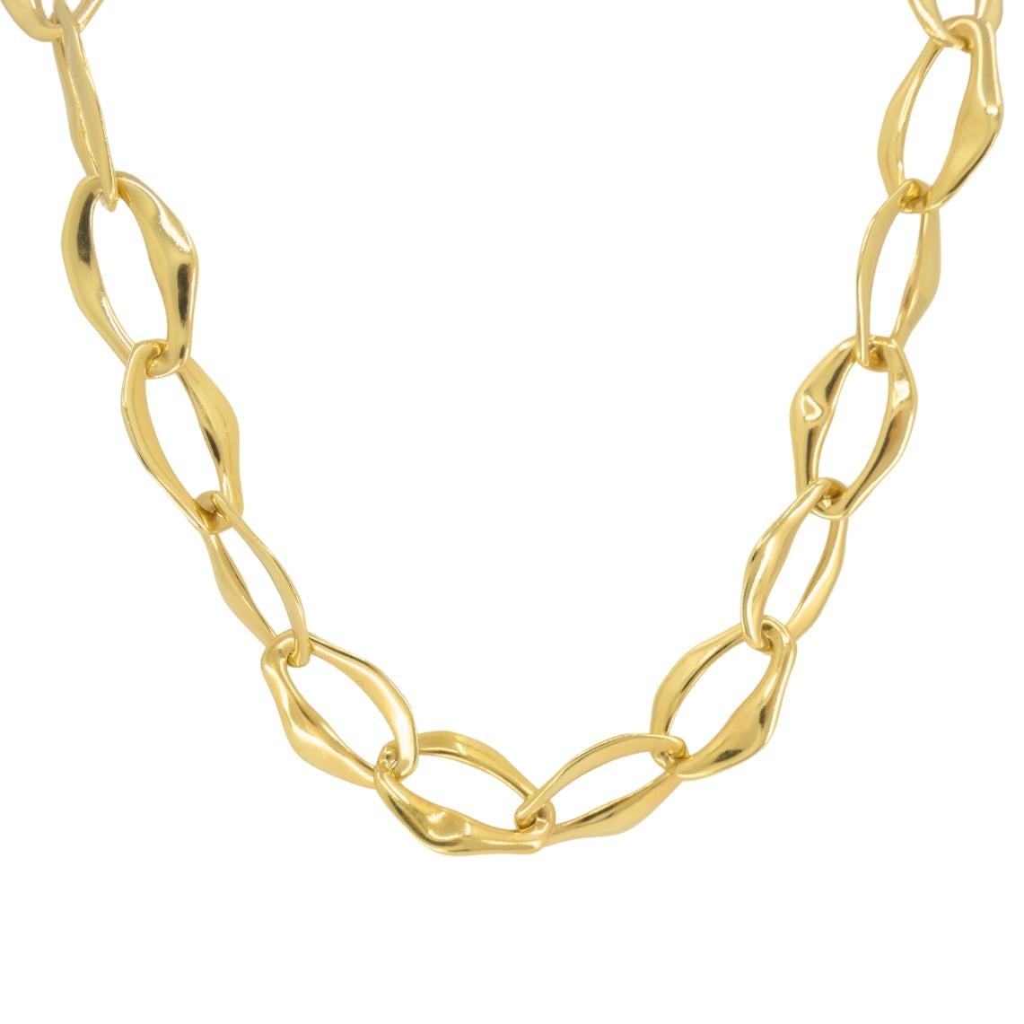 Elsa Peretti Tiffany & Co. Aegean Necklace 18k Gold en venta 2