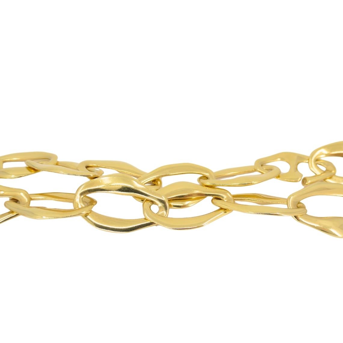 Elsa Peretti Tiffany & Co. Aegean Necklace 18k Gold en venta 3