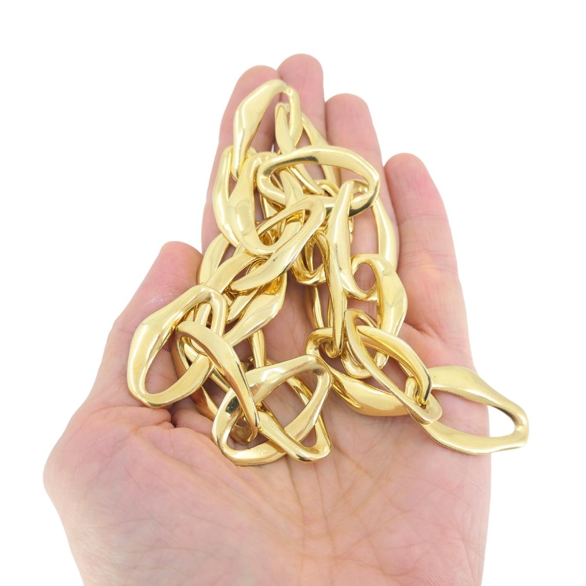 Elsa Peretti Tiffany & Co. Aegean Necklace 18k Gold en venta 4