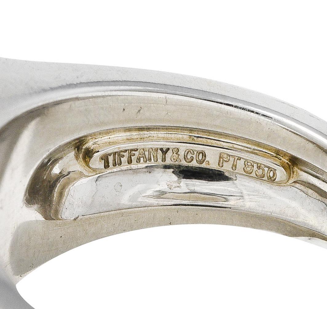 Elsa Peretti Tiffany & Co. Baroque Tahitian Pearl Platinum Ring In Excellent Condition In Philadelphia, PA