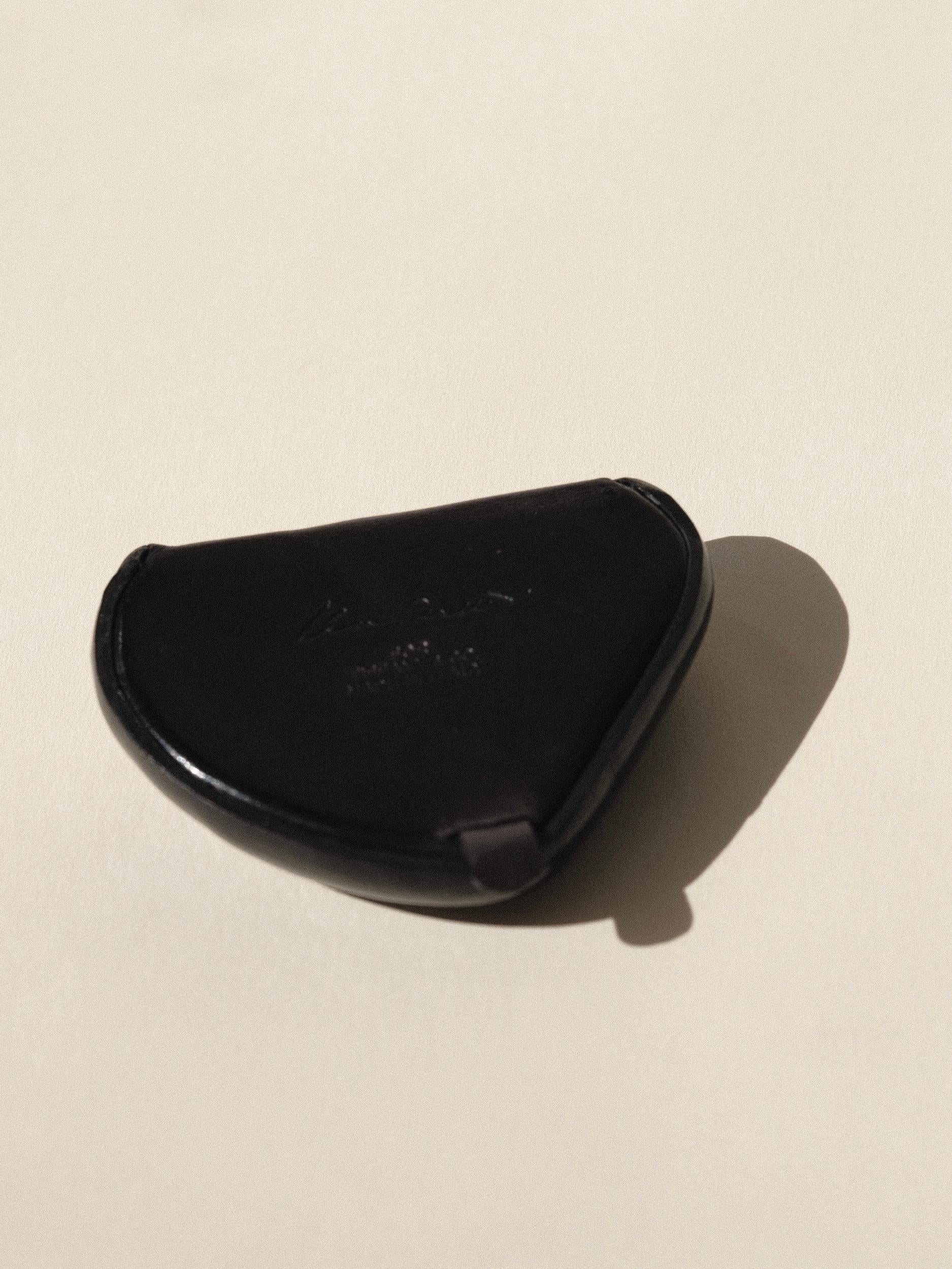 Elsa Peretti Tiffany & Co Black Molded Leather Coin Purse 5