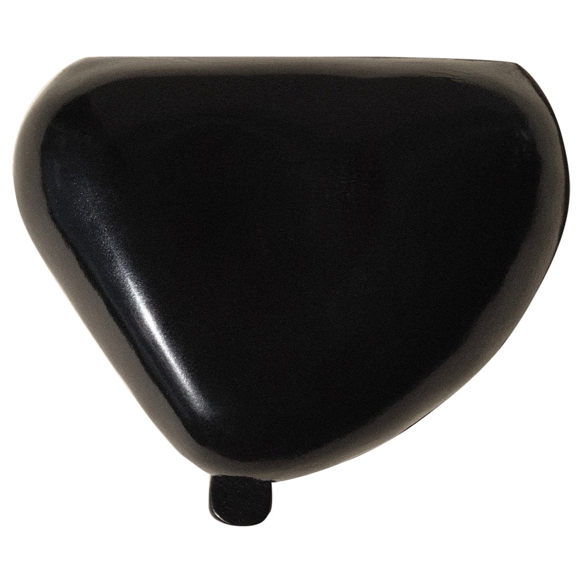 Elsa Peretti Tiffany & Co Black Molded Leather Coin Purse