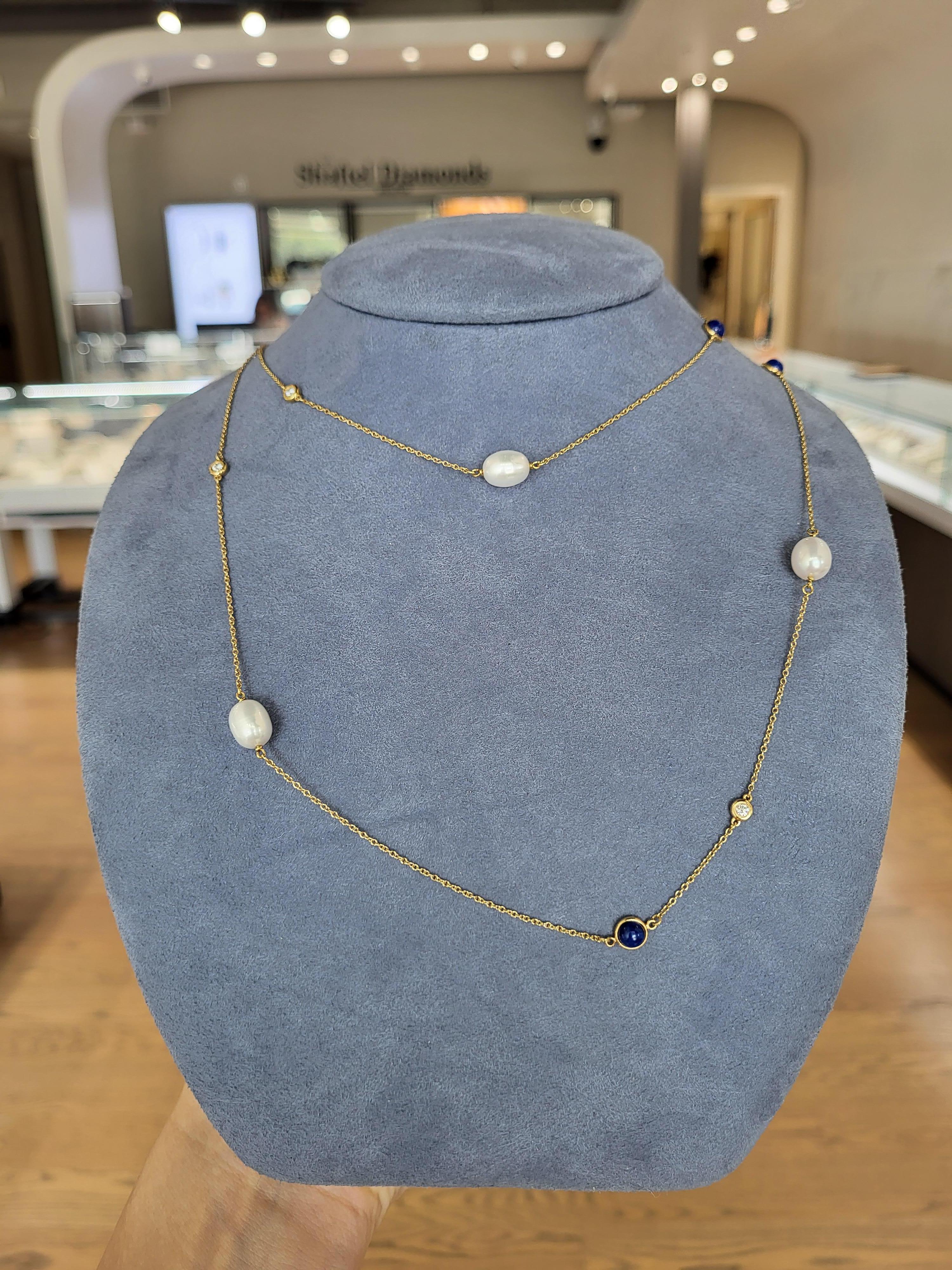 tiffany pearls by the yard necklace