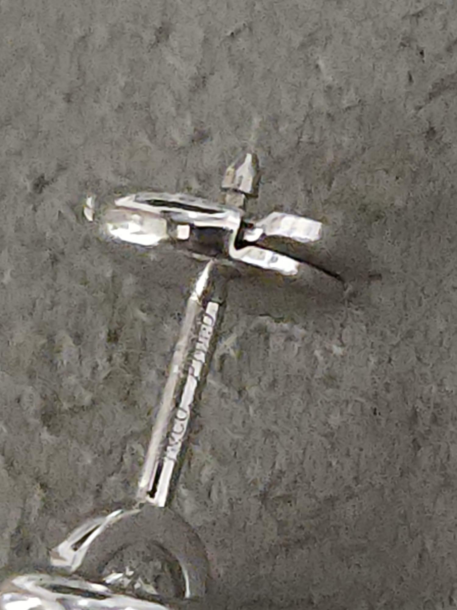 Pendientes de diamantes Elsa Peretti Tiffany & co en platino en venta 1