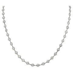 Elsa Peretti for Tiffany & Co. Collana di diamanti in platino con diamanti per ogni metro di distanza